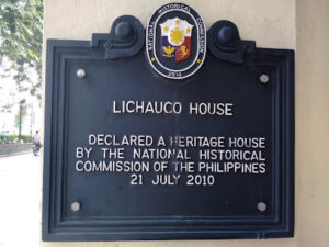5566 lichauco heritage house heritage marker 300x225