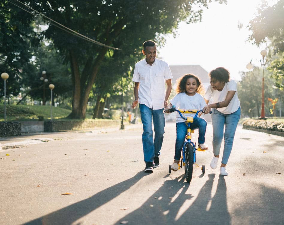 Family enjoying beach holiday in the Philippines